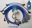 Small Block Ford 289302 Blue Hei Distributor 45K Coil Spark Plug Wires. Fixed Price $155.99.
