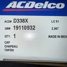 Acdelco D338X Gm 19110932 Distributor Cap Nos. Fixed Price $40.00.