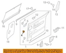 Kia Oem 15-16 Sedona Side Sliding Door-door Trim Panel Fastener 86590A9000. Fixed Price $11.25.