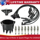 Tune Up Kit Spark Plugs Wires Cap For Dodge Ram Dakota Durango 5.2L 5.9L V8. Fixed Price $86.95.