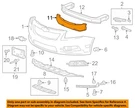 Chevrolet Gm Oem 11-14 Cruze Front Bumper Grille-absorber 95963009. Fixed Price $71.58.