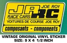 Joe Roy Race Cars - Vintage Original Decal Sticker Racing. Fixed Price $10.83.