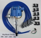 Bbc Chevy 396 427 454 502 Blue Hei Distributor & Universal Spark Plug Wires Usa. Fixed Price $122.95.