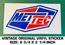 Mettec Titanium & Super Alloy Fasteners - Vintage Original Vinyl Decal Sticker. Fixed Price $6.52.