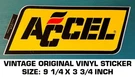 Accel Vintage Original Vinyl Decal Sticker Performance- Nhra Engines. Fixed Price $7.24.