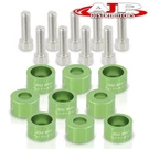 M8 1.25 9PC Eg Ek Em Dc Exhaust Header Manifold Dressup Bolts Washer Kit Green. Fixed Price $15.00.