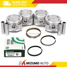 Pistons W/ Rings Fit 85-87 Toyota Corolla Gts MR2 1.6L 4AGELC. Fixed Price $169.95.