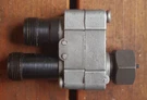 Square Stewartwarner Dual Speedometer Drive Tachograph Adapter Telltale Splitter. Fixed Price $237.50.