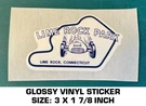 Lime Rock Park Circuit Glossy Vinyl Decal Sticker - Race Track Vintage Scca. Fixed Price $5.79.