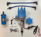 Small Cap Chevy Inline Cylinder 194 216 235 Blue Hei Distributor + 45K Coil. Fixed Price $208.89.