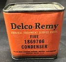 Vintage Auto Part: Delco-remy Five 1869706 Condensers Nos Sealed Can. Fixed Price $63.99.