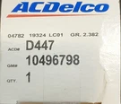 New Distributor Rotor Acdelco #D447 Original Equipment Oem Gm Part #10496798. Fixed Price $28.95.