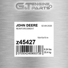 Z45427 Reinforcement Fits John Deere (surplus Open Box). Fixed Price $67.20.