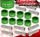 M8 Jdm Engine Header Washer Hex Bolt Kit 9PC Green For Honda Acura 4 Cyl. Fixed Price $21.77.