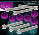 For Acura Honda B/d/f/h Billet Aluminum M6 Solenoid Bolt & Cup Washer Kit Purple. Fixed Price $20.88.