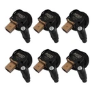 Msd (6) Black Ignition Coils For 2011-2016 F-150 3.5L V6 Ecoboost W/ Tan 3-PIN. Fixed Price $334.95.