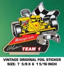 Snap-on Tools Rick Mears Team 1 Vintage Original Foil Decal Sticker Racing. Fixed Price $11.57.