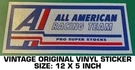 All American Racing Team Pro Super Stocks Vintage Original Decal Sticker - Nhra. Fixed Price $13.02.