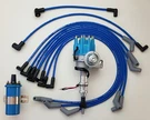 Ford 289 302 Blue Small Cap Hei Distributor + Coil 8.5MM Usa Plug Wires. Fixed Price $166.95.