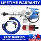 Ford 289 302 Blue Small Cap Hei Distributor +coil+universal Spark Plug Wires. Fixed Price $112.99.