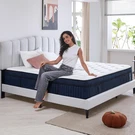 14" Cal King Mattress, Ice Silk Cover, Euro Top Gel Foam & Pocketed Coils. Fixed Price $1331.99.