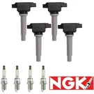 Ignition Coils And 4 Ngk Iridium Spark Plugs Fits 2020 Toyota Yaris 1.5L. Fixed Price $185.17.