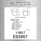 E63957 V Belt Fits John Deere (surplus Open Box). Fixed Price $145.51.
