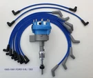 1985-1991 Ford 5.0L 302 Efi Distributor + Blue Performance Spark Plug Wires Usa. Fixed Price $169.95.