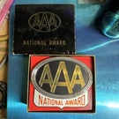 Nos Aaa National Award Grille Badge Bumper Topper Sign Emblem Accessory In Box. Fixed Price $125.00.