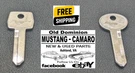 1967-1973 Mustang Ignition & Door Trunk Glove Box Key Blanks Pony. Fixed Price $18.95.