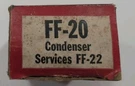 Niehoff Ignition Condenser, FF-20, Set 2, Nos Vintage Auto Part. Fixed Price $12.00.