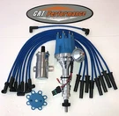 Small Cap Ford Fe 352 390 427 428 Blue Hei Distributor, 45K Coil & Plug Wire Set. Fixed Price $244.49.