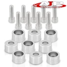 M8 1.25 9PC Eg Ek Em Dc Exhaust Header Manifold Dressup Bolt Washer Kit Silver. Fixed Price $15.00.