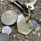 1977 Datsun 280 Z Solid Brass Key Fob. Fixed Price $14.95.