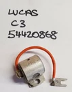 1 X Original Lucas Condenser DCB703 C3 54420868 - New Old Stock. Fixed Price $12.86.