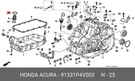 Genuine Oe Seal Ring Rubber 91331P4V003 For Honda 91331P-4V003. Fixed Price $6.68.