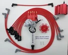Chevy Small Block Red Cap Hei Distributor + Coil Usa Wires Under Exhaust. Fixed Price $163.75.