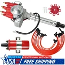 Small Cap Hei Distributor+red Coil 8.5MM Wires Under Exhaust For Chevy 327 350. Fixed Price $122.59.