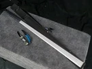 3PC Gear Collector Set: Stainless Steel Sword, Crane Art Tanto & Blue Folder. Fixed Price $44.99.